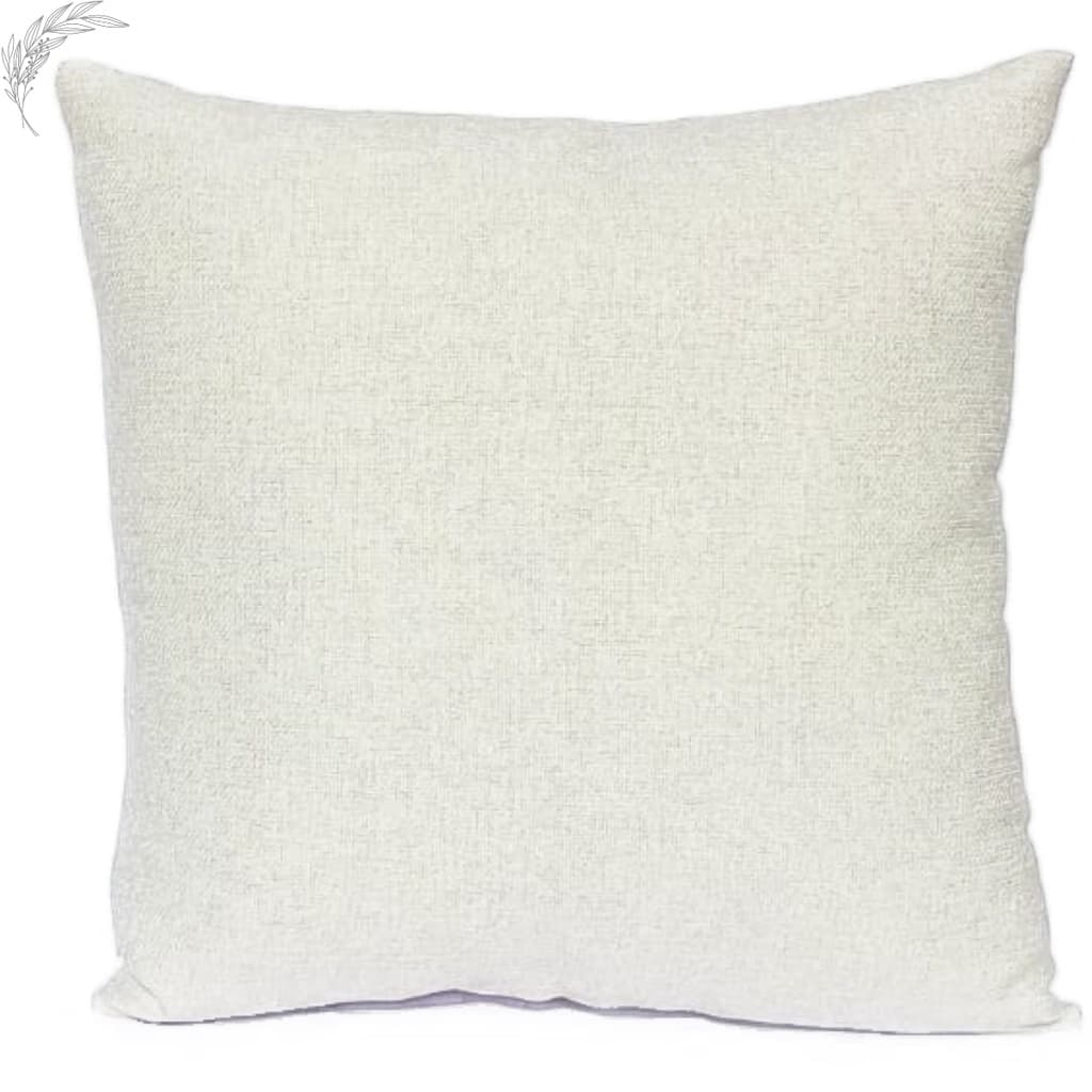 Almofada Decorativa 45x45cm Cheia Linho Cru com Enchimento de Fibra Siliconada 100% Poliéster e com Zíper Invisível