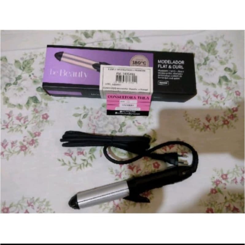 Modelador E Prancha 2 Em 1 Bbeauty. Use A Prancha Para Alisar Os Fios Da Raiz As Pontas.