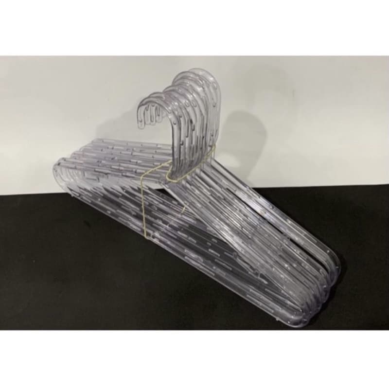 10 Cabides Acrilico Adulto transparente