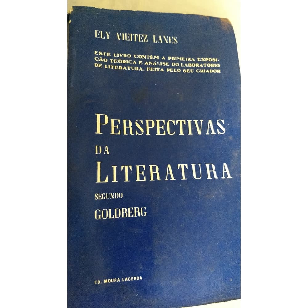 Livro Perpesctivas da Literatura Segundo Goldberg /Ely Vietez Lanes