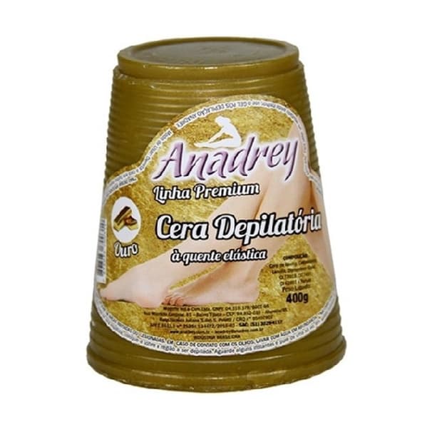 Cera Depilatória à Quente Anadrey Ouro 200g