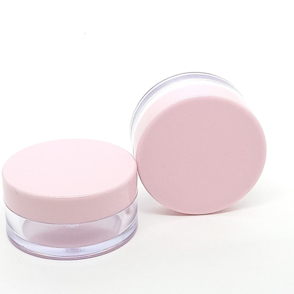 Pó Translucido Vazio Pote 10g Cristal Plástico Redondo 100un Cosméticos Uso Profissional