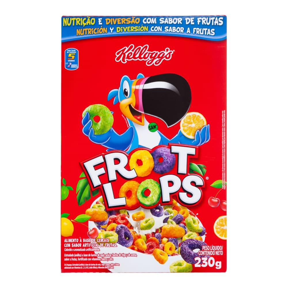 Cereal Froot Loops® sabor de Frutas Kellogg"s® 230g