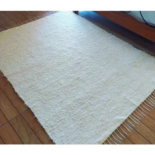 Tapete Tear Felpudo Artesanal Algodão  Sala/Quarto Rustico 2,0x1,4 M