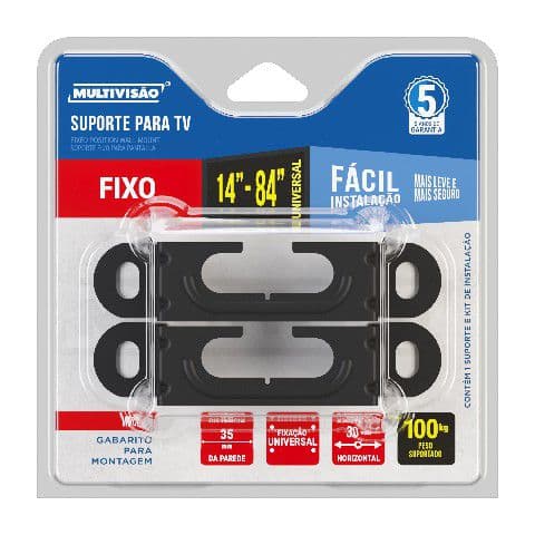 suporte multivisao M1 suporte fixo para tvs de ate 84 polegadas garantia e nota fiscal, suporte super resistente