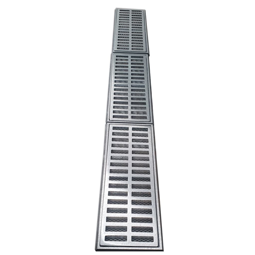 Grelha Pluvial 15x120 + Tela Anti-insetos (3 Módulos 40cm)