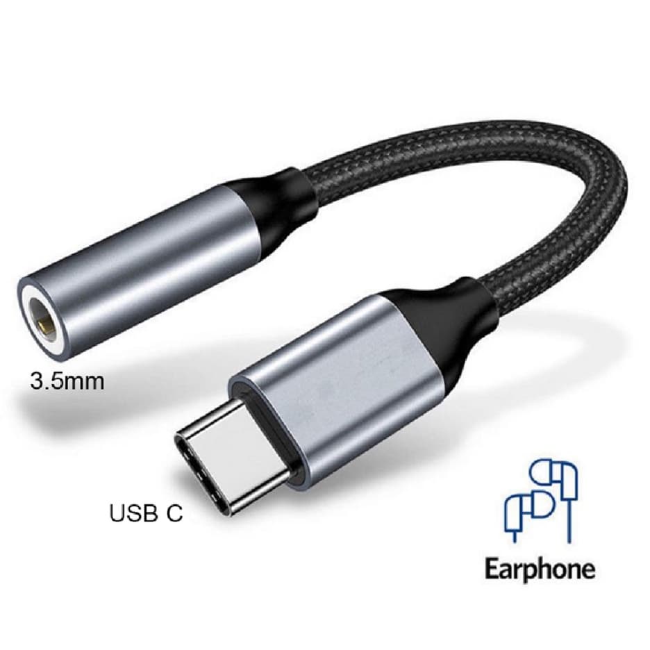 Adaptador De Fone De Ouvido Tipo C Para Fone De Ouvido 3.5mm