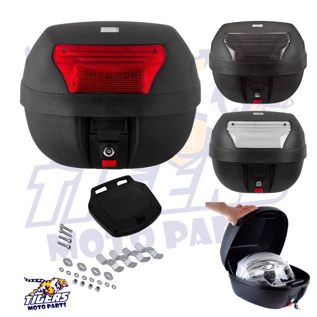 Bauleto Moto Bau Universal 28 Litros Pro Tork Qualquer moto Smartbox Motoboy