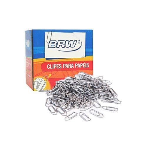 Clips de Papel Galvanizado nº 3.0 BRW caixa com 50un
