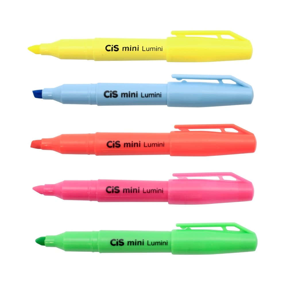 Marca Texto Mini Lumini Neon - Kit C/5