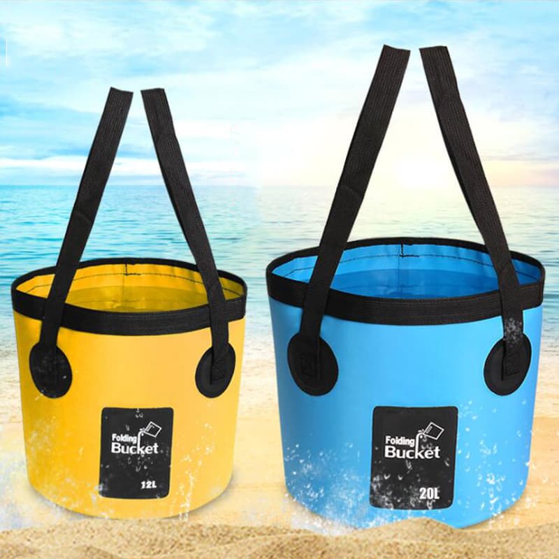Bolsa De Água Dobrável Leve E Compacta Para Acampamento Pesca 12L 20L