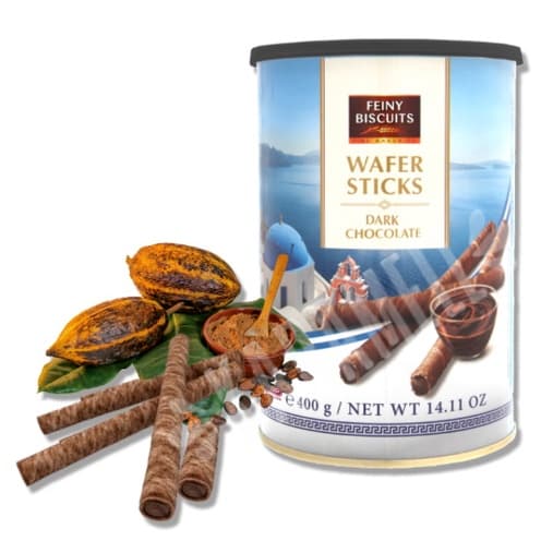 Biscoito Feiny Wafer Sticks - Dark Chocolate - Áustria
