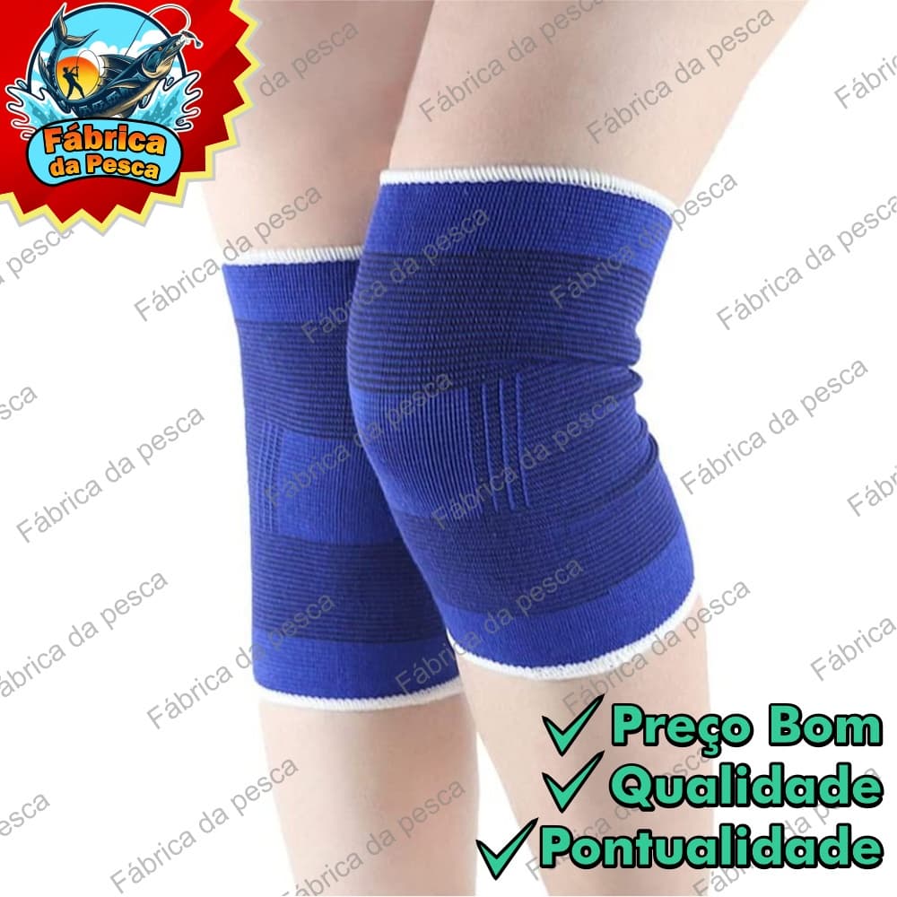 Par de Joelheira Elástica Protetor Muscular do Joelho Esporte Profissional
