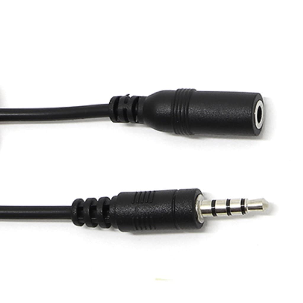 Cabo Extensor Extensão P3 P2 4 Vias Para Headset Celular Fone