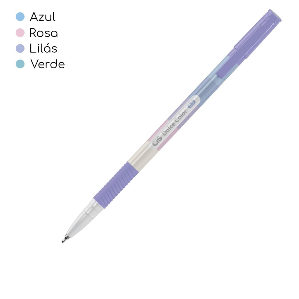 Caneta esferográfica CIS Dolce Color 0.5mm - UNIDADE
