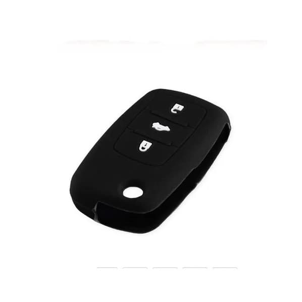 Capa Silicone Preta Chave Canivete Gol voyage fox polo up jetta space Fox 3 BOTOES