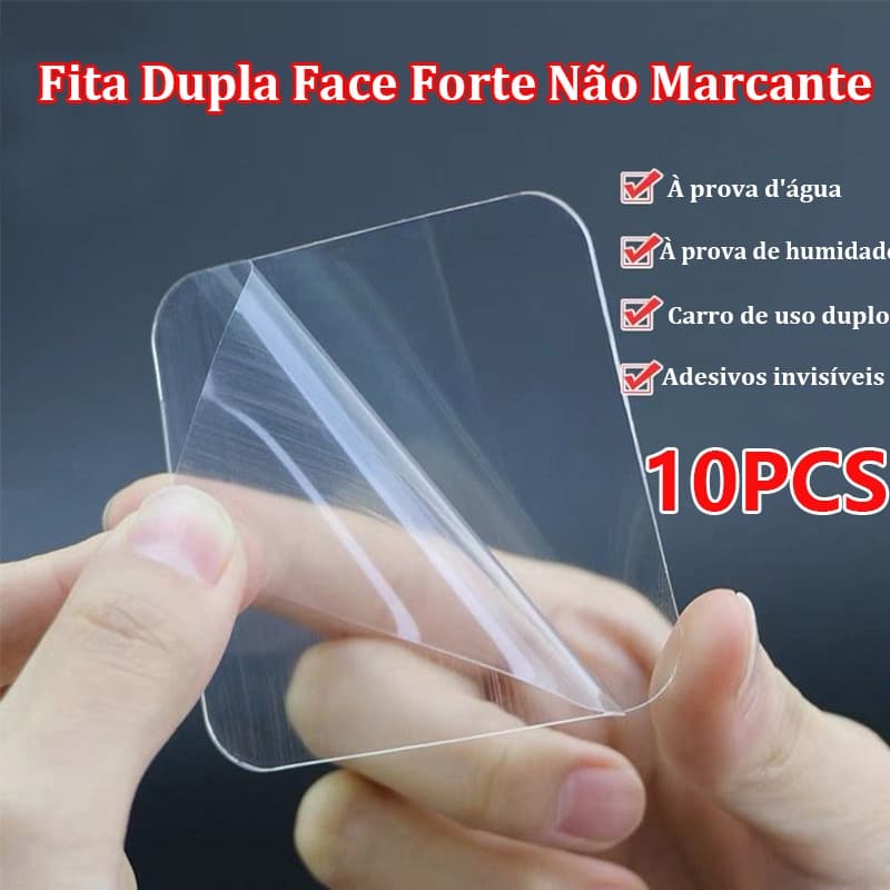 10pçs Adesivo Dupla Face Transparente , Super De PVC Forte Sem Emenda Para Lavar Telhas