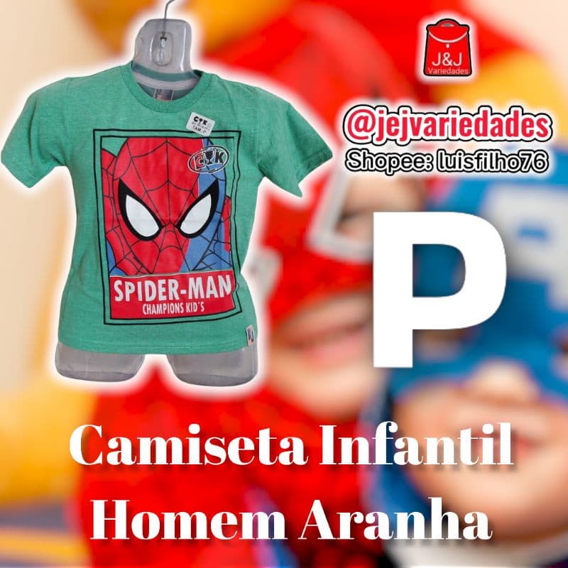 Camiseta infantil (com manga e regata) - P