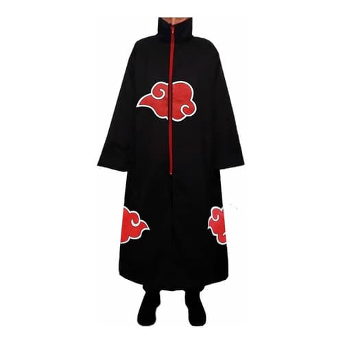 Akatsuki Capa Manto Shinobi Nuvem Bordada Linha Top Premium