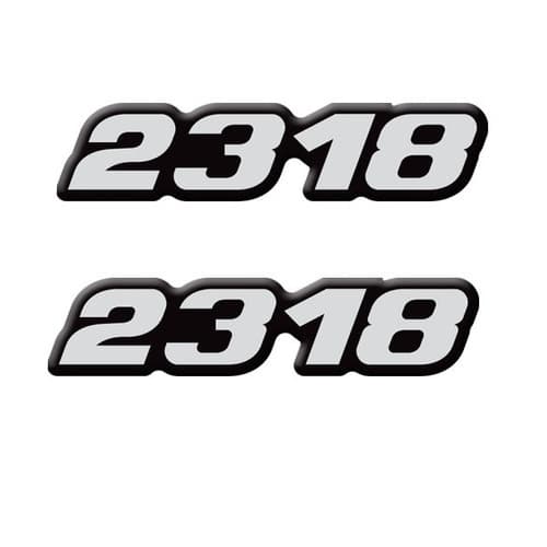 Emblema Adesivo Para Caminhão Mercedes Benz 2318  Par