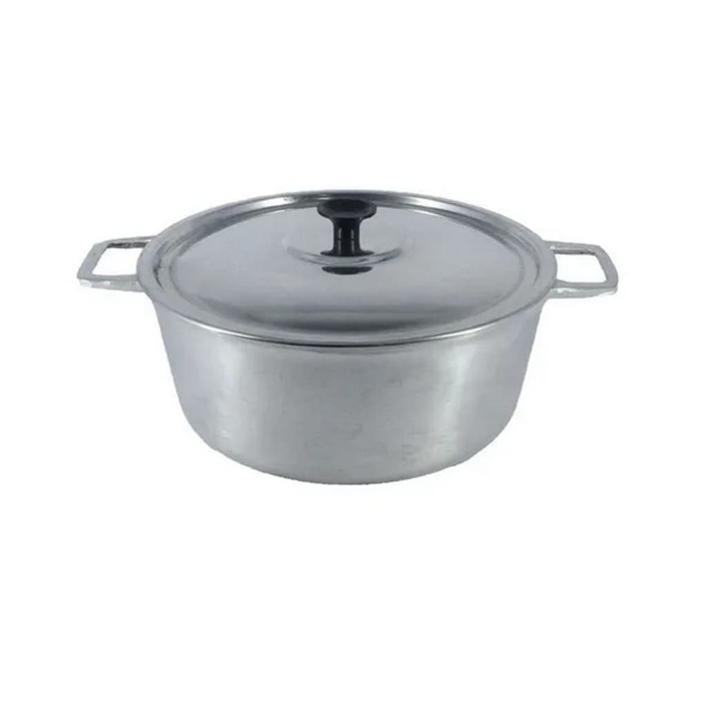 Panela Número 16  Aluminio Batido C/ Tampa Alça De Ferro ou Madeira 1.2 Litros Casa Cozinha