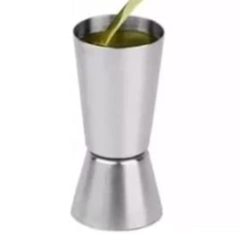 Copo Dosador Duplo Inox 30ml / 60ml Copo Medidor Bebidas Drinks