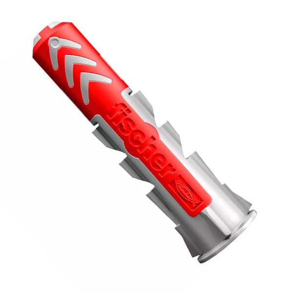 Bucha De Nylon Duopower 8mm Fischer Com Aba 10 Peças
