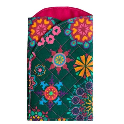 Porta Óculos Duplo Feminino Em Tecido Exclusivo Imperdível