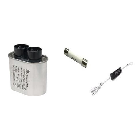 Kit Capacitor Alta 0,90uf + Diodo + Fusivel20a + Fusivel 0,8