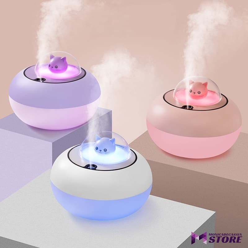 Umidificador de ar e purificador de ar de aroma projetado por UFO cat