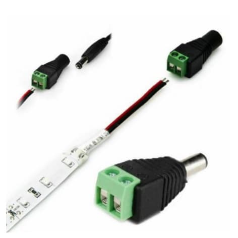 P4 Conector DC 12V CFTV Adaptador Fonte de Alimentação 100 pc Macho Adaptador De Alimentação Dc Jack