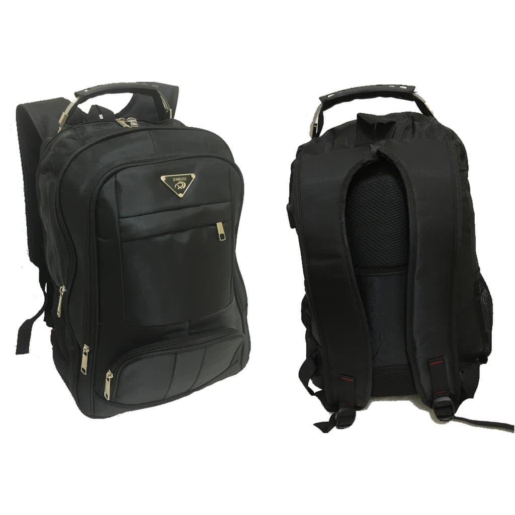 Mochila Bolsa Grande Masculina Feminina para Notebook Escolar- Reforçada Impermeável Executiva Preta