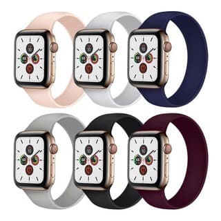 KIT 10 Pulseira ELASTICA Silicone 38/40MM Loop Solo IWO / W26 / Apple Watch ATACADO REVENDA CORES ALEATORIAS