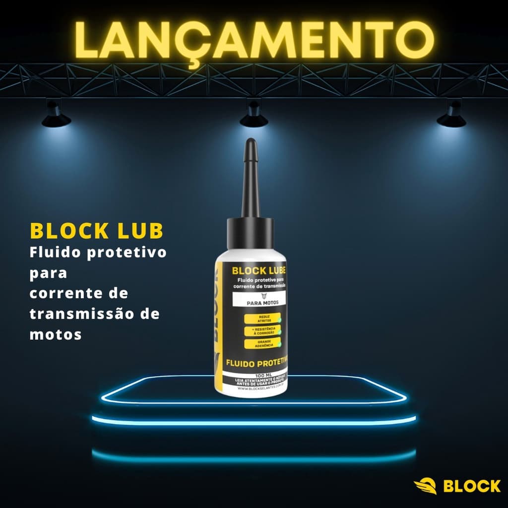 Óleo Lubrificante Corrente Moto Fluido Protetivo C4 Original Block