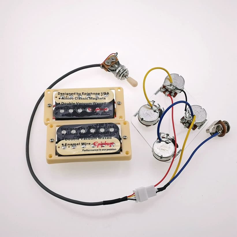 Original Epi LP Padrão SG Guitarra Elétrica Humbucker Captador Zebra Com Cablagem Feito Na Coreia Acessórios De