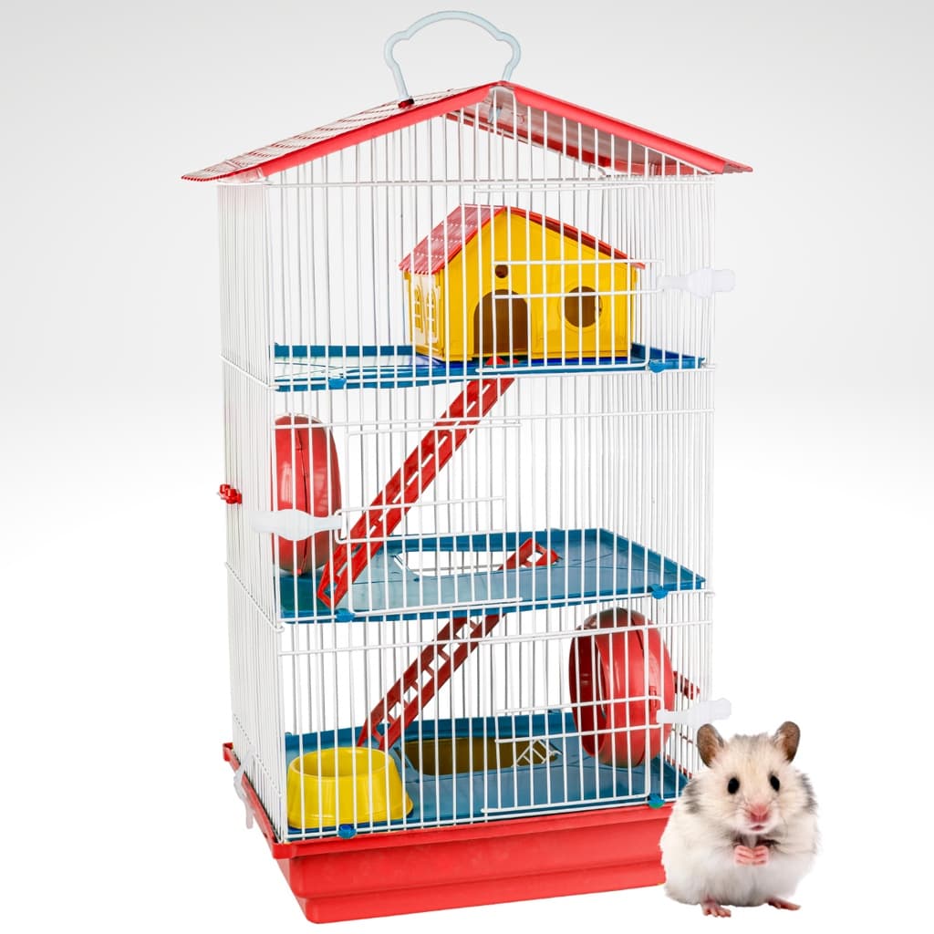 Gaiola Para Hamster Desmontável Casa Teto Plástico