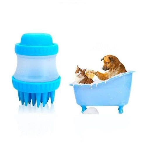 Escova Higiênica Pente Para Pets Massagem Silicone Cleaning Device The Gentle Dog Washer