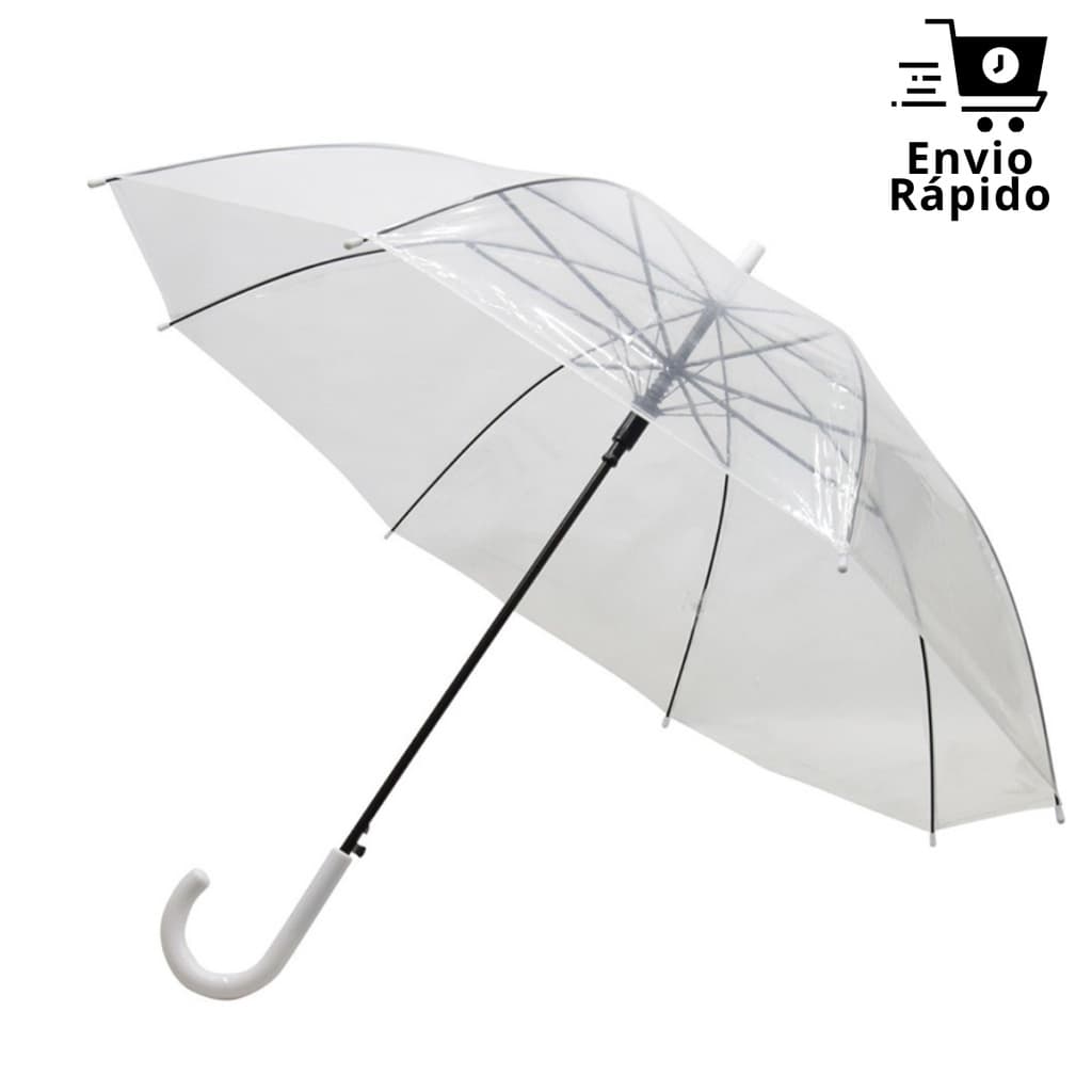 Guarda Chuva Transparente | Sombrinha | Resistente | Grande | Bengala | Automático