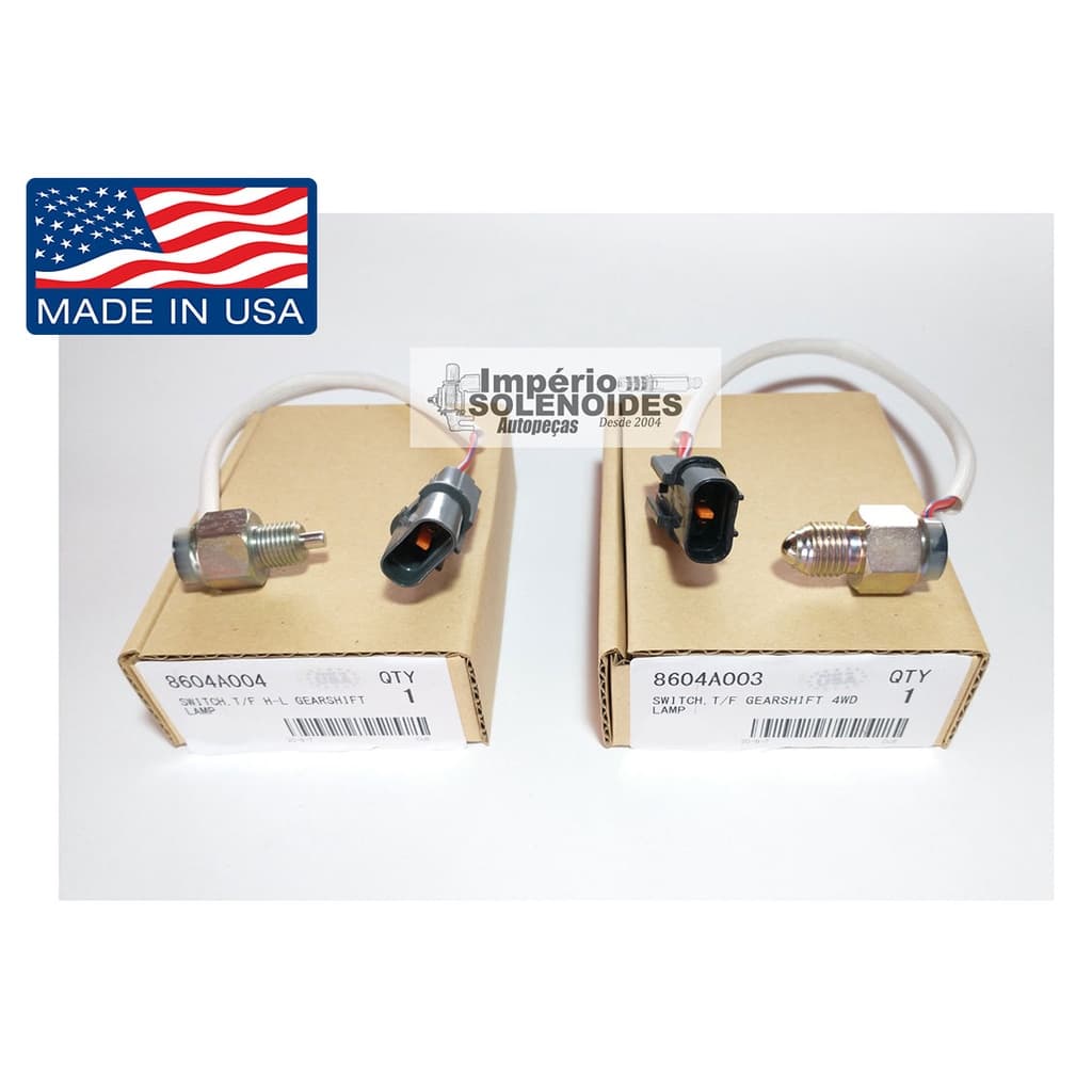 2 Interruptor Sensor Da Caixa De Tração L200 Triton 3.2 3.5 par kit