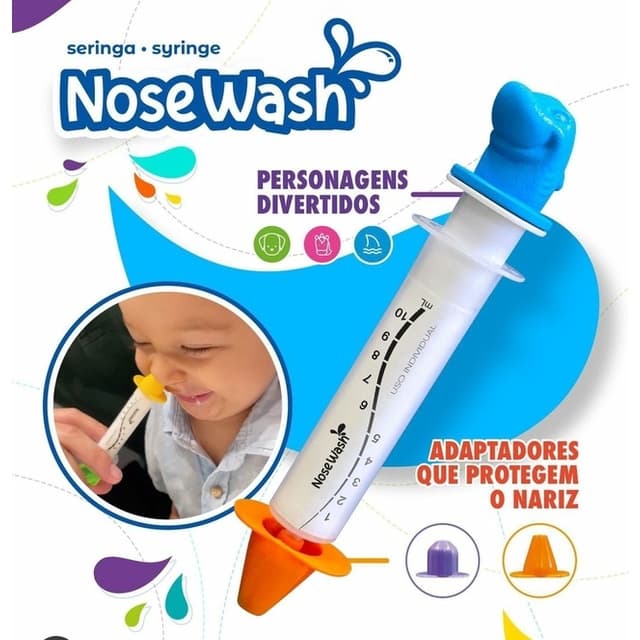 Seringa Para Lavagem Nasal Infantil/Aspirador Nasal