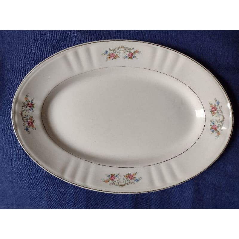 Travessa Porcelana Portuguesa Sacavém 1930 Com 37 Cm De Comprimento