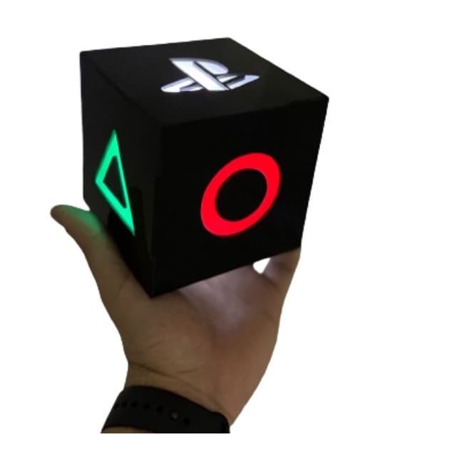 Luminária de Mesa Logo Playstation Presente Gamer