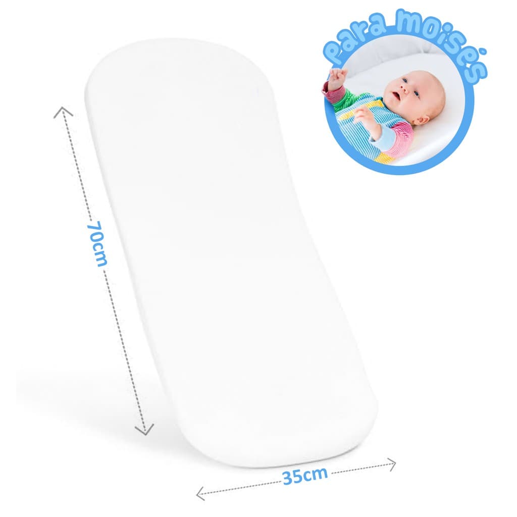 Colchonete Para Berço Moisés Vime Carrinho Bebê Oval Enxoval