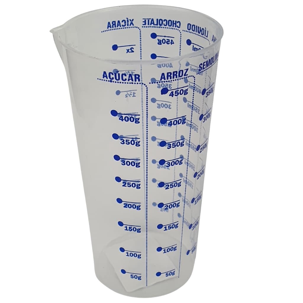 Copo De Plastico Medidor De Liquido Arroz Gramas 500ml