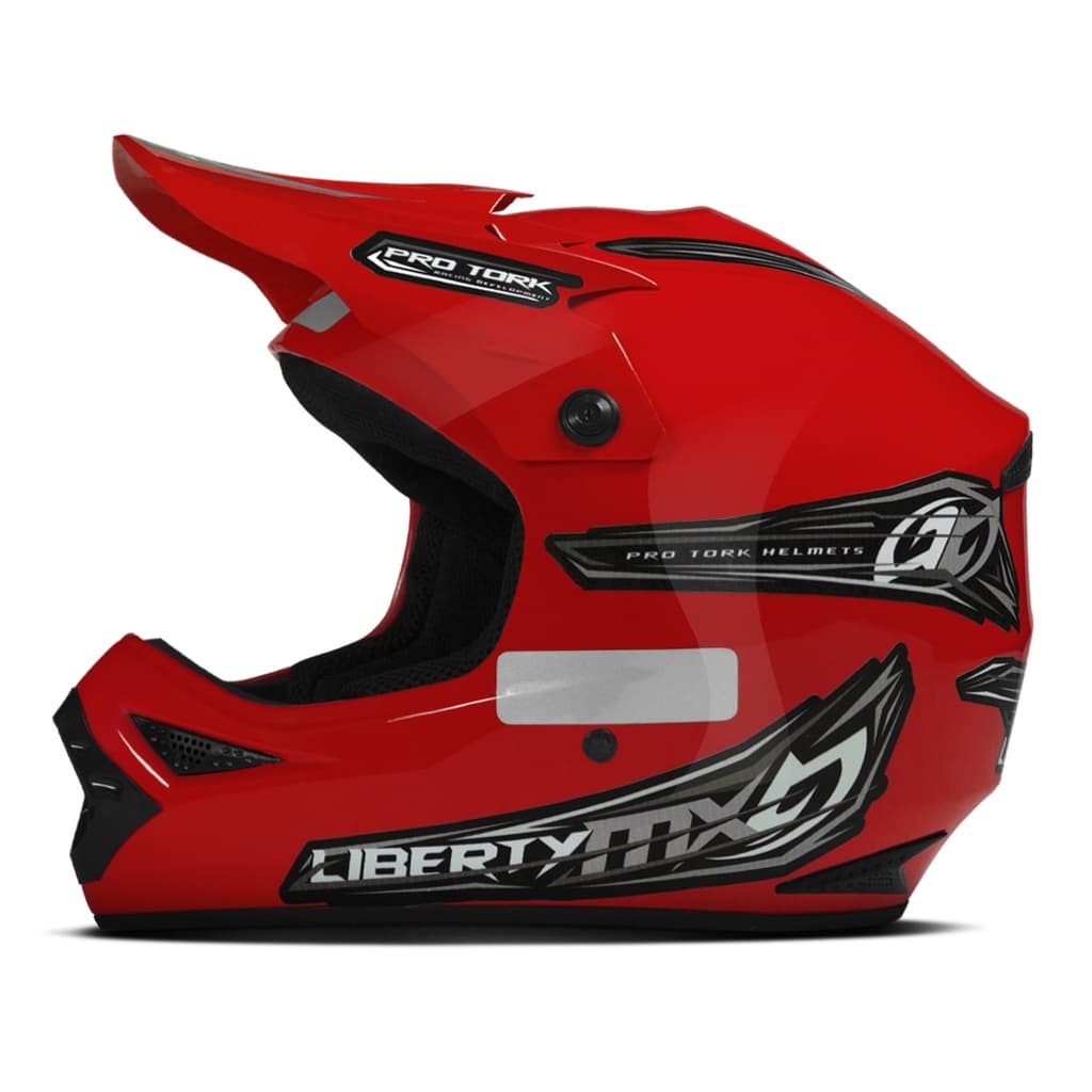 Capacete Motocross Trilha Corrida Esportivo Pro Tork Liberty MX Pro Varias Cores Feminino e Masculino