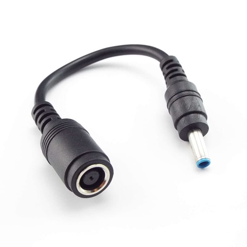 Feminino 7.4x5.0mm A 4.5x3.0mm Masculino Conector Adaptador Alimentação Carregador Conversor DC Jack Laptop