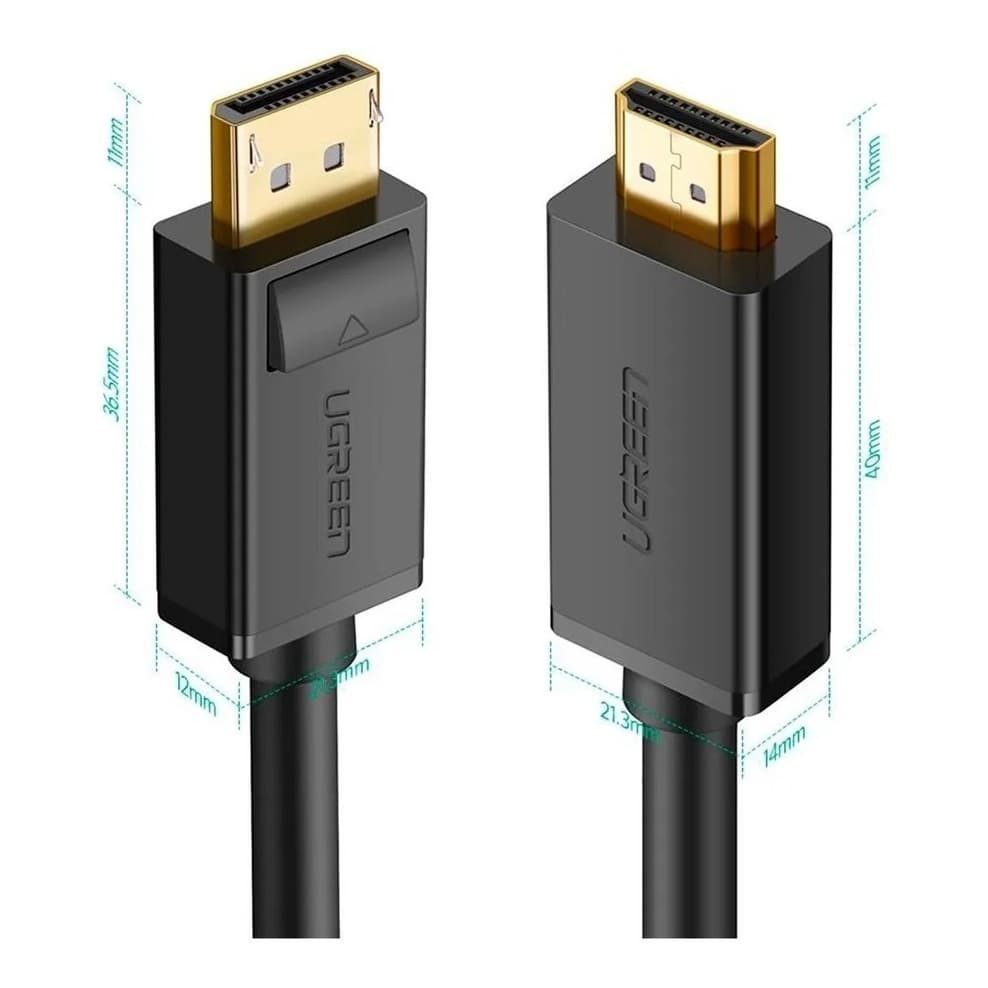 Ugreen - Cabo Displayport X Hdmi 4k Full Hd