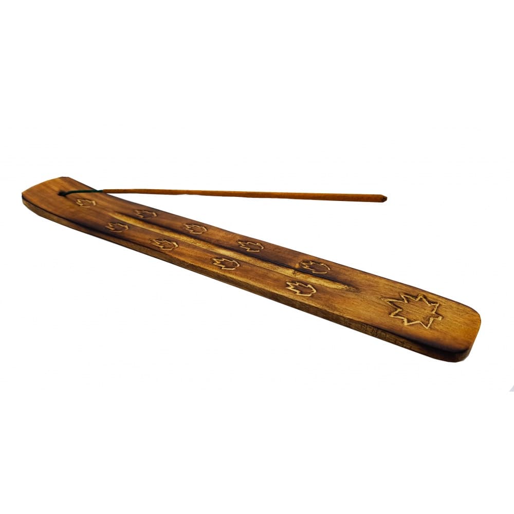 Kit 3 Incensário Porta Incenso Régua de Madeira Indiano