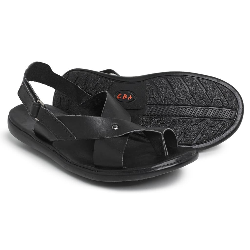 Sandália em couro legitimo Sandália masculina Casual com sola de borracha