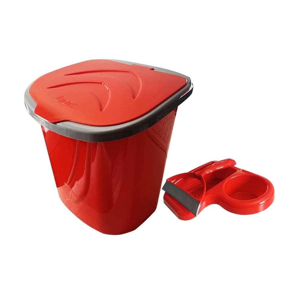 Kit de Pia Porta Rodo Porta Detergente e Lixeira 3 Litros